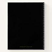 Manifesteer je droomvriendje Black White Notitieboek (Achterkant)