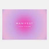 Manifesteer uw visieverloop inpakpapier vel (Voorkant 2)