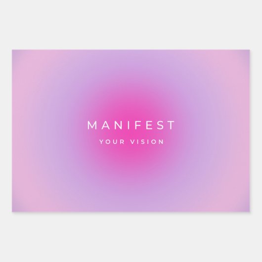 Manifesteer uw visieverloop inpakpapier vel (Voorkant)