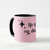 Manifesteren Positieve Affirmatie Girly Mok (Voorkant links)