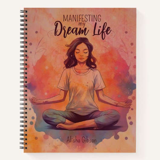 Manifesteren van mijn droomleven, Wet van Aantrekk Notitieboek (Voorkant)