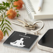 Manifesteren van visuele meditatie voor positieve sleutelhanger (Voorkant Rechts)