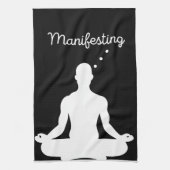 Manifesteren van visuele meditatie voor positieve theedoek (Verticaal)