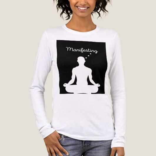 Manifesteren van visuele meditatie voor positieve  Tri-Blend shirt (Voorkant volledig)