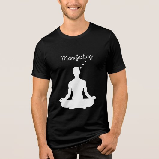 Manifesteren van visuele meditatie voor positieve  Tri-Blend shirt (Voorkant)