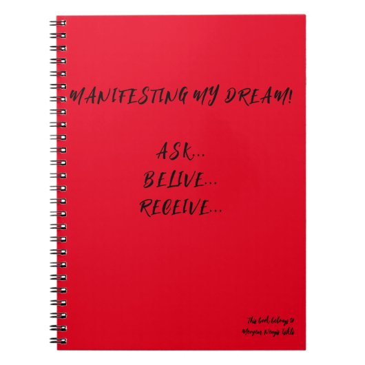 MANIFESTEREND NOTITIEBOEK (Voorkant)