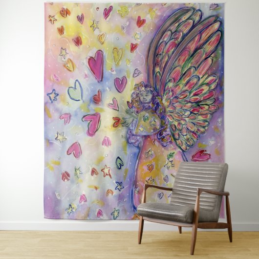 Manifesterend universe Angel Tapestry Wall Art Dec Wandkleed (In situ)
