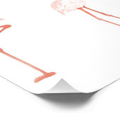 Manifesterende flamingobevestiging perfect poster (Hoek)