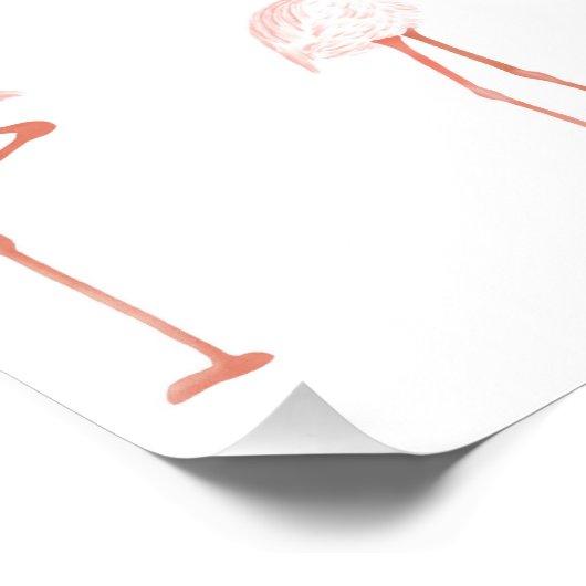 Manifesterende flamingobevestiging perfect poster (Hoek)