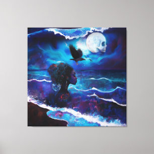 Manifesterende intentie occulte donkere hekserige canvas afdruk