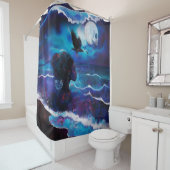 Manifesterende intentie occulte donkere hekserige douchegordijn (In situ)