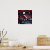 Manifesterende Intentie Witchy AI Art Matte Waarde Poster (Keuken)