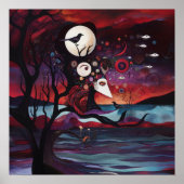 Manifesterende Intentie Witchy AI Art Matte Waarde Poster (Voorkant)