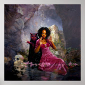 Manifesterende Intentie Witchy AI Art Matte Waarde Poster (Voorkant)