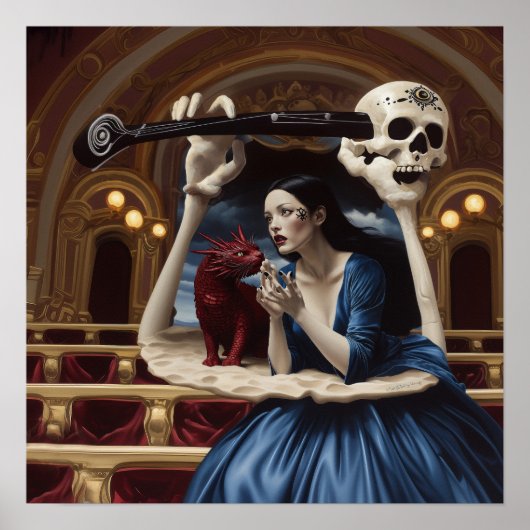 Manifesterende Intentie Witchy AI Art Matte Waarde Poster (Voorkant)