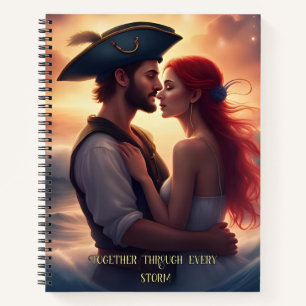 Manifesterende liefde - Romantisch piratenpaar Notitieboek