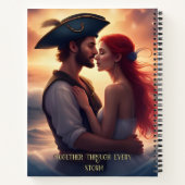 Manifesterende liefde - Romantisch piratenpaar Notitieboek (Achterkant)