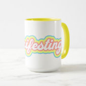 Manifesterende Mok, Manifesterende Koffie Mok, Baa Mok (Voorkant rechts)