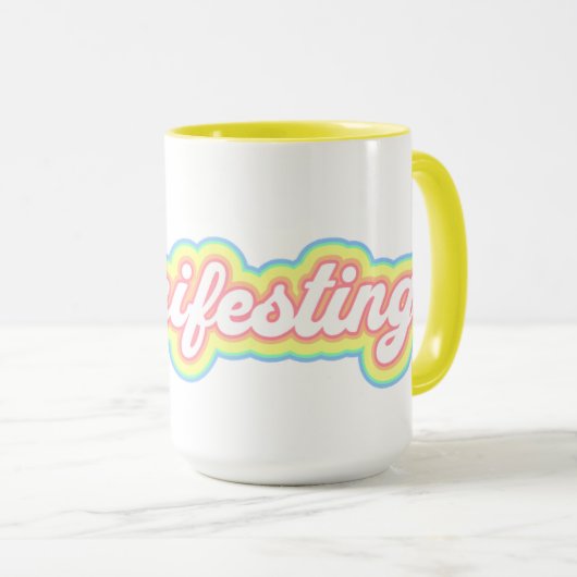 Manifesterende Mok, Manifesterende Koffie Mok, Baa Mok (Voorkant rechts)