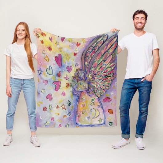 Manifesterende Universe Angel Art Fleece Blankets (In situ)