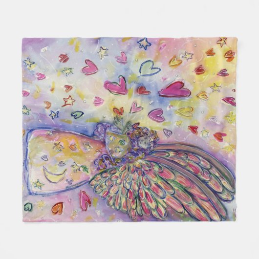 Manifesterende Universe Angel Art Fleece Blankets (Voorkant (Horizontaal))