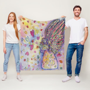 Manifesterende Universe Angel Art Fleece Blankets Deken