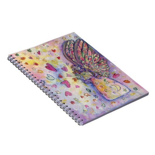 Manifesterende Universe Angel Art Journal-Notitieb Notitieboek (Rechterzijde)