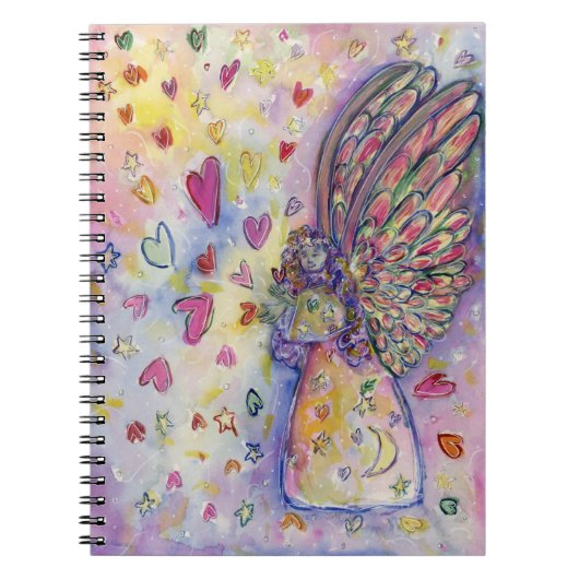 Manifesterende Universe Angel Art Journal-Notitieb Notitieboek (Voorkant)