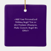 Manifesterende Universe Angel Holiday Gift Ornamen Keramisch Ornament (Achterkant)