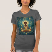 Manifesting Gold Rain — Abundance Rich Vibes T-shirt (Voorkant)