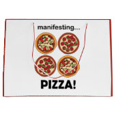 Manifesting Pepperoni Pizza Birthday Party Groot Cadeauzakje (Voorkant)