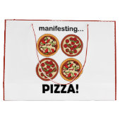 Manifesting Pepperoni Pizza Birthday Party Groot Cadeauzakje (Achterkant)