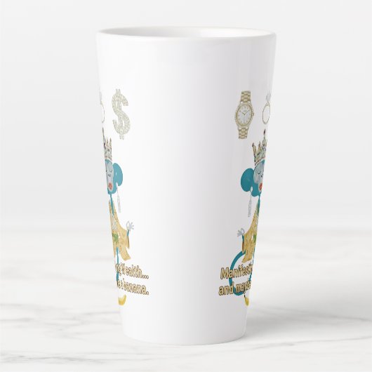 manifesting wealth latte mok (Voorkant)