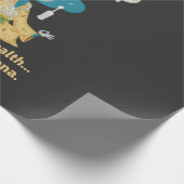 Manifesting Wealth Monkey zen art Cadeaupapier (Hoek)