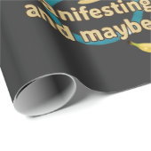 Manifesting Wealth Monkey zen art Cadeaupapier (Rol Hoek)