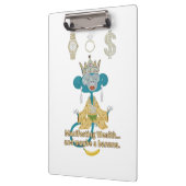 Manifesting Wealth Monkey zen art Klembord (Links)