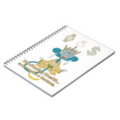Manifesting Wealth Monkey zen art  Notitieboek (Linkerzijde)