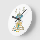 Manifesting Wealth Monkey zen art  Ronde Klok (Hoek)