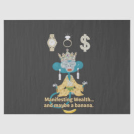 Manifesting Wealth Monkey zen art  Tissuepapier