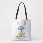 Manifesting Wealth Monkey zen art Tote Bag (Voorkant)