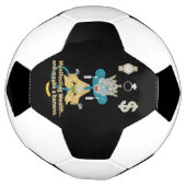 Manifesting Wealth Monkey zen art Voetbal (Gedraaid)