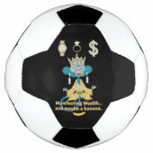 Manifesting Wealth Monkey zen art  Voetbal (Voorkant)
