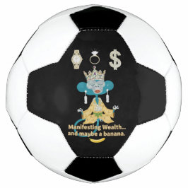 Manifesting Wealth Monkey zen art  Voetbal
