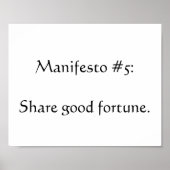Manifesto #5 poster (Voorkant)