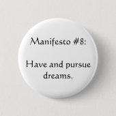Manifesto #8 ronde button 5,7 cm (Voorkant)