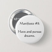 Manifesto #8 ronde button 5,7 cm (Voorkant /achterkant)