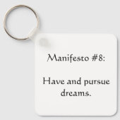 Manifesto #8 sleutelhanger (Voorkant)