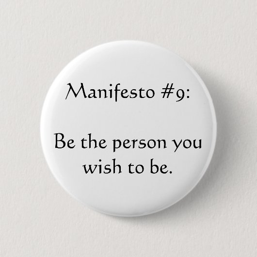 Manifesto #9 ronde button 5,7 cm (Voorkant)