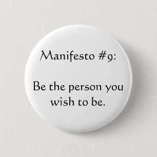 Manifesto #9 ronde button 5,7 cm