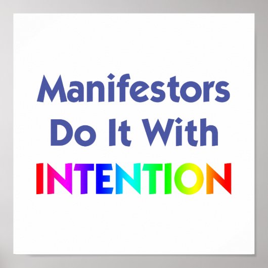 Manifestors Doen het met Intentie Print (Voorkant)